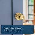 thumbnail image 3 of Brass Troy Passage Door Knobset, 3 of 7