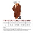 thumbnail image 4 of Blusa de gran tamaño Turn Down Collar Button Up Manga Larga Loose Fit Corded Velveteen Camisa Las Mujeres para Viajes Diarios, 4 of 5