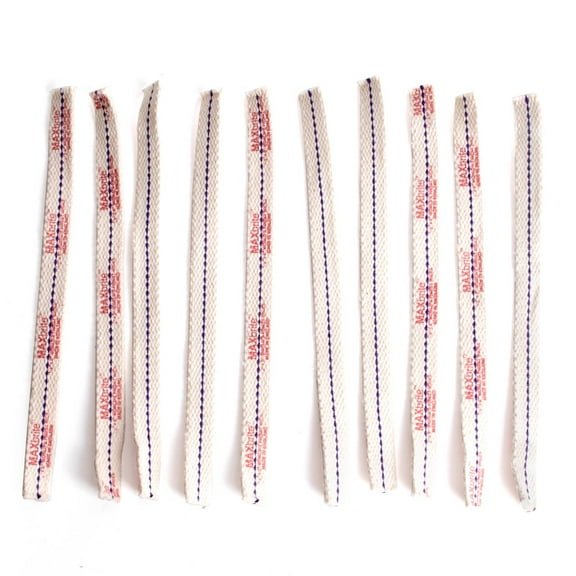 1/2" Wide Flat Cotton Oil Lamp Lantern Replacement Wicks Pack of 10