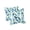 Antique Blue + Blue + Polyester, variant on FENGFAN Outdoor Throw Pillows Waterproof Fade Resistant 18x18 Inch Blue Floral 2 Pack