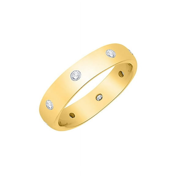 Diamond Eternity Band in 10K Yellow Gold (1/3 cttw) (I-Color, SI3-I1 Clarity) (Size-6)
