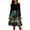 Army Green, variant on Christmas Dresses for Women Women's Fashion Round Casual Slim Fit Christmas Print Large Swing Long Sleeve Dress for Holiday Party,Army Green,L