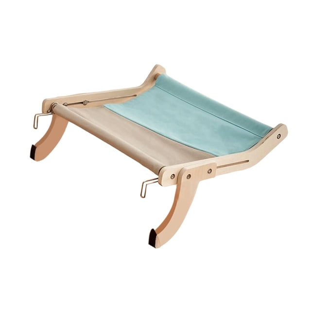 Percha para ventana de gato, asiento ajustable duradero, estante para gato estable sin ventosa gris azul jinwen Percha para ventana de gato
