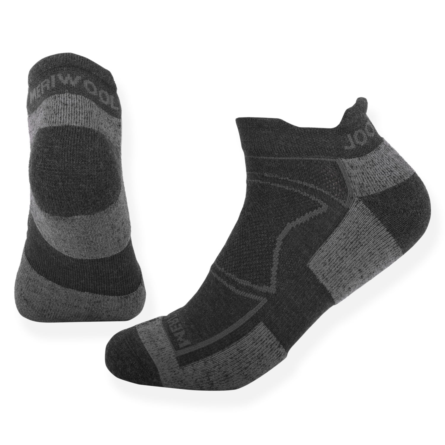 No Show Athletic Socks ZEALWOOD Unisex Merino Wool Moisture Wicking Ultra-Light Running Socks,1/3 Pairs