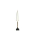 thumbnail image 2 of PRE Sales 9' Ivory Market Patio Umbrella with Teak Hardwood Pole and Pulley System, 2 of 6