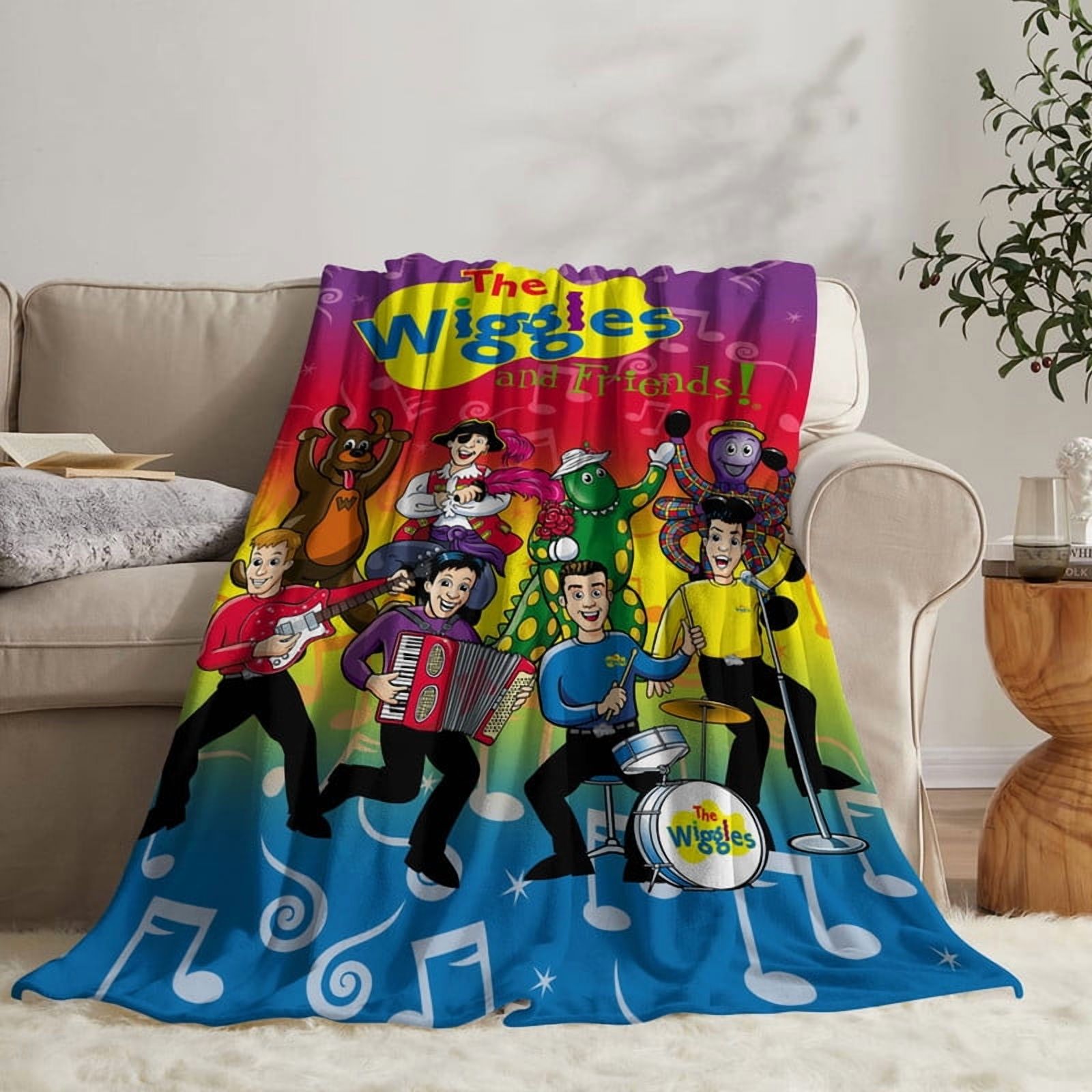 the wiggles Anti Pilling Flannel Blanket Gifts for Fans Lover Girls Boys Women Present Hoodie Him Bed 30"x40"