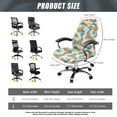 thumbnail image 7 of Whosucclay Hummingbird Hibiscus Palm Leaf Print Office Chair Cover, Removable Office Chair Slipcover Thick Office Chair Seat Cover Slipcover Anti-Slip High Back Chair Slipcover with Elastic Bottom-L, 7 of 7