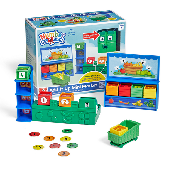 hand2mind Numberblocks™ Add It Up Mini Market, Toy Figures Collectibles, Character Figures