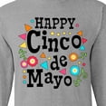 thumbnail image 4 of Inktastic Happy Cinco De Mayo-flowers Long Sleeve T-Shirt, 4 of 5