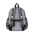 thumbnail image 3 of Butterfly and Skull Gothic Pattern Backpack for School, Cute School Bag with Adjustable Shoulder Straps and Padded Back, 13.4"x11"x4.7", 3 of 5