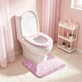 thumbnail image 4 of TACILIP Bathroom Accessories, 1PC In The Dark Fleece Floor Mat Bathroom Absorbent Non Mat Toilet Floor Mats, Womens Gifts, 4 of 6