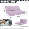 thumbnail image 6 of XYZCANDO Purple Star Print RV Sofa Cover RV Couch Cushion Slipcovers Comfortable Loveseat Slipcovers for Travel Couch Stain Resistant Sofa Cover 2 Backrest Cover & 2 Bench Cover, 6 of 6