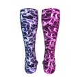 thumbnail image 6 of Kdxio Blue Lightning Funny Silky Novelty Funky Long Knee High Socks Soft 3D Print Cosplay Crazy Stockings for Men Women, 6 of 8