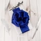 thumbnail image 3 of Cinta Ribbli azul real satinada con alambre de 6,35 cm x 18,29 m, 3 of 4