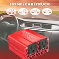 thumbnail image 3 of MDHAND 300 Watts Power Inverter Modified Sine Wave Car Inverter, 12v to 110v/220v,Two AC Outlets,Two USB Ports (3.1 Amp), DC to AC Converter, 3 of 9