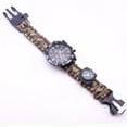 thumbnail image 1 of Reloj de supervivencia para acampar al aire libre, pulsera multifuncional, brújula, cuerda, silbato, pulsera de paracord, kit de herramientas, 1 of 10