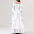 thumbnail image 6 of Renaissance Costume Women, Renaissance Dress, Medieval Dress for Women, Fairy Dress, Victorian Dress Renaissance Costume Women Gothic Witch Dress Medieval Wedding Dress, White L, 6 of 7