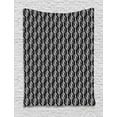thumbnail image 1 of Starry Night Tapestry, Monochrome Round Spiral Pattern with Swirls Modern Art Design Inspiration, Wall Hanging for Bedroom Living Room Dorm Decor, 60W X 80L Inches, Black and White, by Ambesonne, 1 of 2