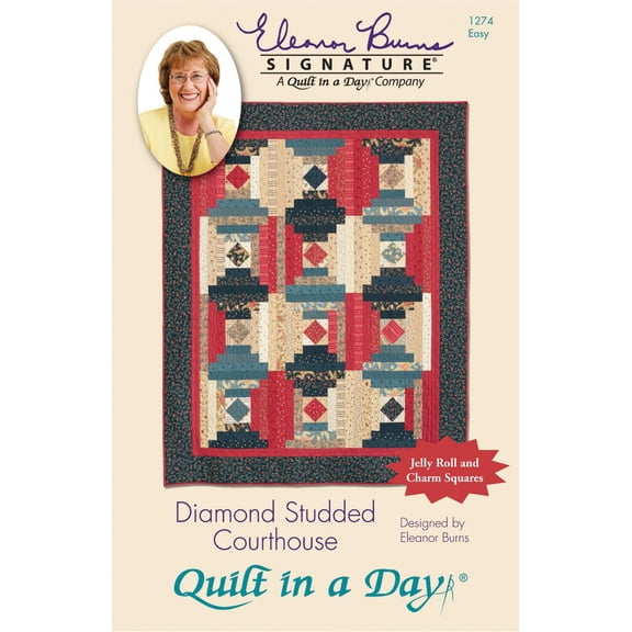 Diamond Studded Courthouse: Eleanor Burns Signature Quilt Patterns 735272012740