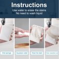 thumbnail image 4 of Extra Large Eraser Sponge, Long Lasting, Multi Surface Power Scrubber For Kitchen Bathroom Floor, Foam Cleaning Pads, Trusted By Professional Cleaners, 2X Density Melamine Foam, 30PCS, 4 of 6