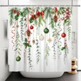 thumbnail image 3 of Tchckioa 72x84 Inch Shower Curtain for Bathroom,Merry Christmas Waterproof Hooks Bath Curtain Decor, 3 of 6