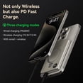 thumbnail image 3 of Kuulaa Magnetic Power Bank 10000mAh with Stand & LCD Display, 20W PD USB-C Compatible for iPhone 12–17 & Android, 3 of 11