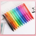 thumbnail image 3 of Erasable Gel Pens, 12 Colors Retractable Fine Point 0.7mm Erasable Pens Clicker, Assorted Color Inks, Make Mistakes Disappear for Drawing Writing Planner, 3 of 6