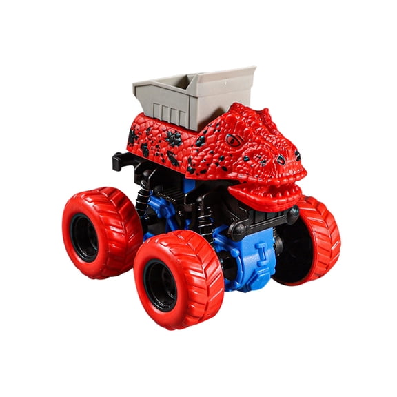 VANLOFE Children Gift Aged 2 3 4  Dinosaur Toy Car Four-Wheel-Drive Inertial Sport Utility Vehicle Children's Dinosaur Toy Car