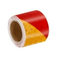 thumbnail image 3 of Uxcell Reflective Tape, 1 Roll 10 ft x 2-inch Adhesive High Visibility Safety Tape Reflector, Yellow Red, 3 of 6