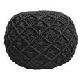 thumbnail image 1 of Hand-Knotted Macrame Pouf Ottoman 20 Inch Round, 1 of 7