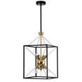 thumbnail image 4 of Snowgaze 12 in. 9-Light Indoor Matte Black and Gold Finish Chandelier with Light Kit, 4 of 5