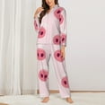 thumbnail image 2 of Haiem Cute Pig Nose Pattern Women’s Long-sleeve Sleepwear,Sleepwear Set,2-piece Loungewear Set,Soft PJs Comfy Nightwear with Pockets-XX-Large, 2 of 7