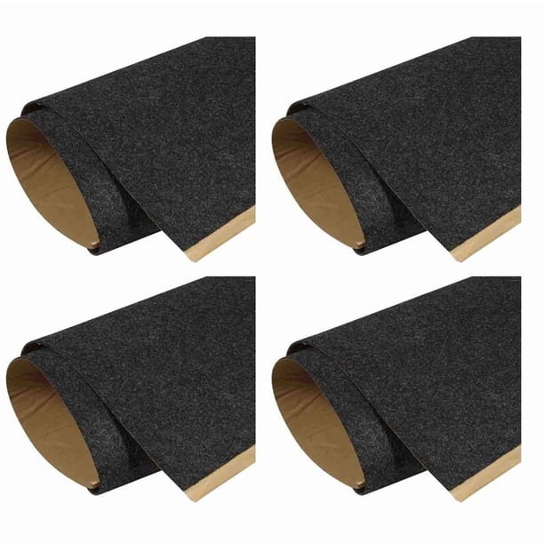 4X Paño de Altavoz Caja de Subwoofer de Coche Fibra de Poliéster Tablero de Absorción de Sonido Ropa Manta Gris