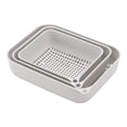 thumbnail image 1 of Billuyoard 3 coladores de cocina, filtros de cocina de plástico, cesta de drenaje, escurridor de alimentos multiusos con fondo elevado, lavabo de drenaje Organizadores de utensilios de cocina Billuyoard HA015242-00, 1 of 6