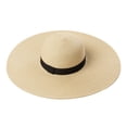 thumbnail image 4 of Women Summer Wide Brim Straw Hat Beach Foldable Floppy Sun Cap UPF 50+ Travel Packable Sun Hat for Outdoor Activities, 4 of 5