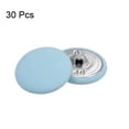 thumbnail image 3 of Uxcell 30pcs 40L Fabric Cloth Covered Button 25mm Metal Shank Round Sewing Buttons for Suits Dress Blouses, Blue, 3 of 5