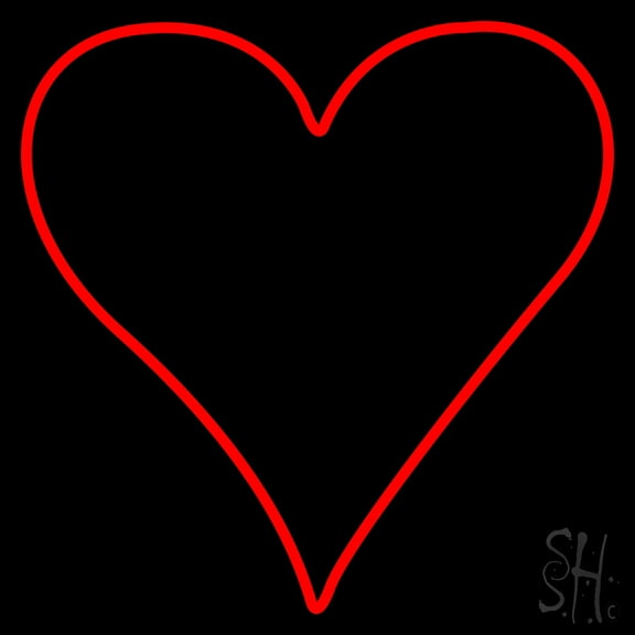 Poker Symbol LED Neon Sign 24 x 24 - inches, Black Square Cut Acrylic Backing, with Dimmer - Bright and Premium built indoor LED Neon Sign for wall décor, arcarde, and storefront.