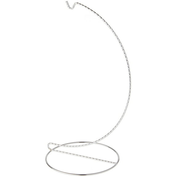 Bard's Twisted Silver Ornament Stand, 11" H x 5.125" W x 5.125" D, Pack of 2