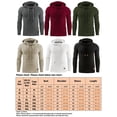 thumbnail image 2 of Bellella Chandail à Capuchon pour Homme, Couleur Unie, Manches Longues, Chandails à Capuchon Confortables avec Cordon, Chandails à Capuchon pour Hommes, Rouge, TG, 2 of 2