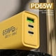 thumbnail image 5 of Enchufe de carga rápida para smartphone, dos puertos USB tipo C y uno o dos, estándar de EE. UU., enchufe de carga rápida de plástico., 5 of 6