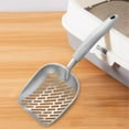 thumbnail image 4 of Aluminum Alloy Cat Litter Scoop With Long Handle, Deep Scoop Screen Design For Easy Cleaning, Sturdy Rust-Resistant Metal Poop Scoop For Cat Litter Box, Large Size For Efficient, 4 of 6