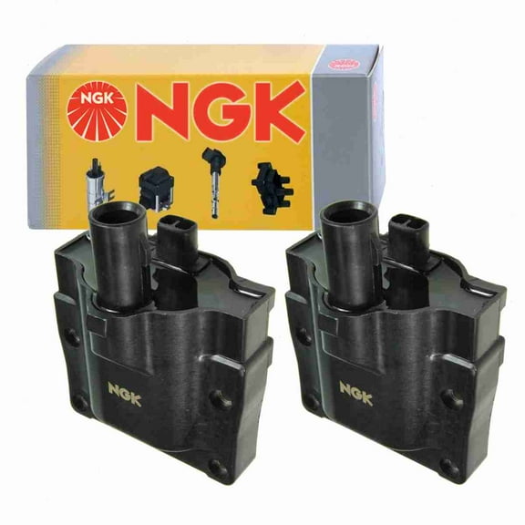 2 pc NGK 48851 Ignition Coils for 00250 1415050 178-8166 19080-50010 19080-50011 19090-50010 90919-02197 920-1070 E578 E578P GN10175 IC160 UF-72 UF72 UF72T Spark Plug Wire Boot