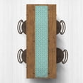 thumbnail image 2 of Creative Products Geo Quatrefoil Teal 16x72 Poly Twill Table Runner, 2 of 3