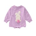 thumbnail image 3 of Likimi Baby Boys Jumpsuits Long Sleeve Cartoon Print Crew Neck Comfortable Loose Relaxed Spring Fall Homewear Purple Size 12-18 Months, 3 of 7