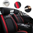 thumbnail image 6 of Tuqiang Leather front car seat covers. for Acura for TSX 2004-2014 2 Seats Compatible Airbag Waterproof Premium Leather Front Seat Protectors Black and Red, 6 of 7