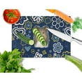 thumbnail image 2 of Carolines Treasures Blue Flowers Sheltie Glass Cutting Board Large 12H x 16W multicolor, 2 of 2