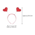 thumbnail image 2 of 9pcs adorable Día de San Valentín Hoops Hoops Girls Forma de corazón DIEADA HOURS HOOTS, 2 of 5