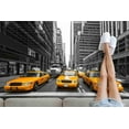 thumbnail image 2 of Taxi of New York Rug, Office Rug, New York Rug, Landscape Rugs, Large Rug, Gift For Him, Classic Rug, Pattern Rug, Gift For Her, Yellow Rug, 2.3'x3.3' - 70x110 cm, 2 of 5