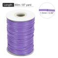 thumbnail image 2 of Waxed Cord 1.5mm Waxed Thread 87 Yard Wax String Leather Cord (Light Purple), 2 of 7