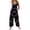 Blue, variant on Womens Halloween Jumpsuits Skull Skeleton Wide Leg Backless Funny Overalls Bat Candy Halter Horror Rompers, 2XL
